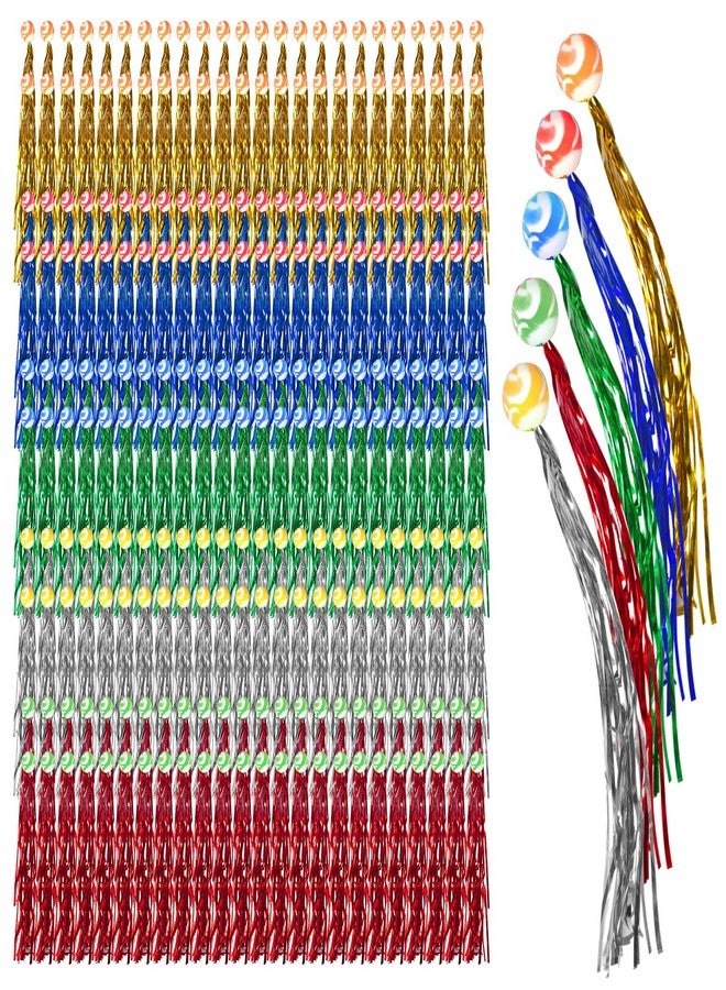 SENONAPO 120 Pcs Comet Balls Bulk Rubber Bouncy Balls with Colorful Streamers Mini Ball with 5 Colors Tail Goodie Bag Stuffers for School Prizes Kids Birthday Party Supplies（Multicolor） - Image 1